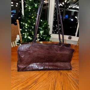 Art Deco Tooled Leather Bag